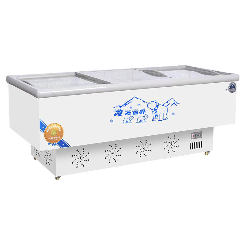 鼎昌直冷商用卧式岛柜一机多用