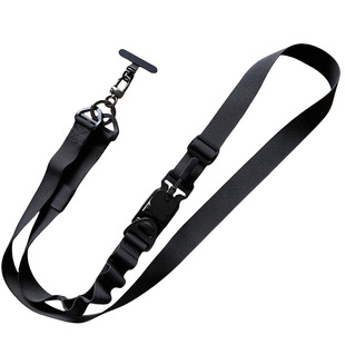 可调节宽带手机挂绳多功能磁吸卡扣宽版带子结实耐用斜挎可背链户外爬山挂脖男挂件背带侧背防盗绳金属垫片壳