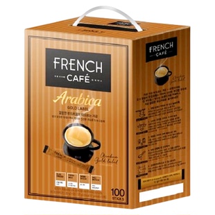 韩国进口南阳FRENCH富然池咖啡粉南阳法式三合一速溶咖啡2盒装