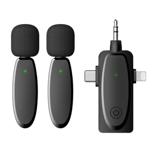 aux无线领夹麦克风音响扩音器相机3.5话筒万能MIC小蜜蜂6.5接收器