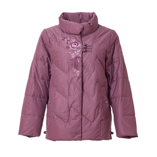 贝特如羽绒服中老年冬季妈妈装减龄淑女优雅盘扣新中式保暖外套ES