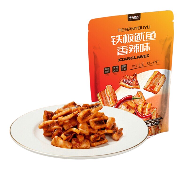 铁板鱿鱼（香辣味）120g/包*8包