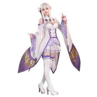 三分妄想从零开始的异世界生活cos艾米莉亚cosplay服爱蜜莉雅动漫