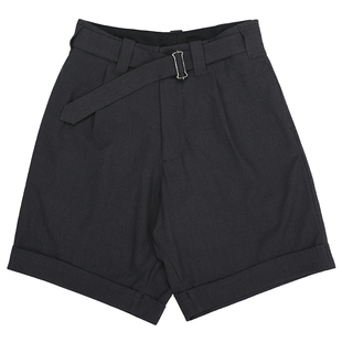 Secondorder SS23 Belted Pants 复古束腰单褶直筒宽松绅士短裤