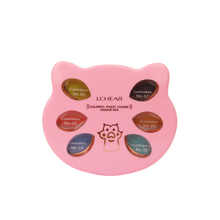 蕾琪彩妆盒彩妆盘大人儿童化妆盒粉饼腮红唇彩眼影组合盘送套刷