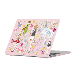 卡通日单魔法少女心粉色笔记本电脑保护壳适用苹果Macbook case保护套2025 M5 Pro14寸Pro13 M4 Air13.6/15.3
