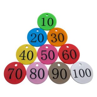 新款防水数字号码牌食品厂果树木牛羊编号桑拿搓澡麻辣烫寄存手牌