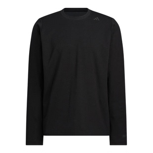 Adidas/阿迪达斯正品2025秋季款男士日常圆领透气长袖上衣KB5105