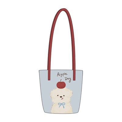 尼睿苹果小狗可爱水桶包