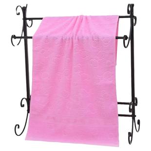 纯棉小号便携小浴巾100*50儿童洗澡成人冲凉擦背加大加宽大号毛巾