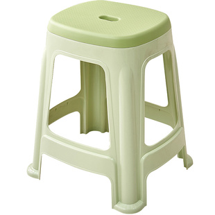 塑料凳子家用加厚客厅餐桌登子经济型朔料方板凳椅子简易熟胶高凳