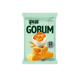 哥布林咸蛋黄酥108g袋独立小包装方块酥零食千层酥鸭蛋黄酥饼干