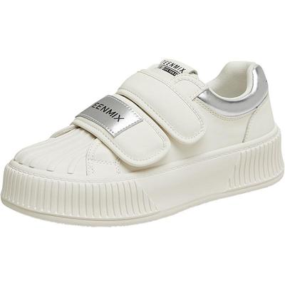 天美意魔术贴百搭厚底小