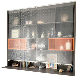 环保无味防水防油免洗盖巾防尘盖布书柜衣柜帘子遮挡帘隔断帘挡板