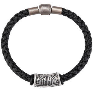 「饕餮」男款高级感手链男士纯银复古男生银手饰男新中式手绳银饰