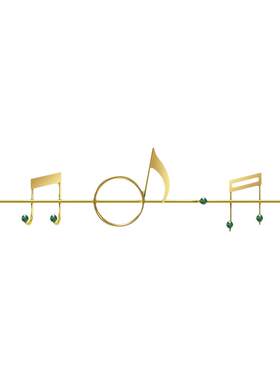 门后挂衣架免打孔音符挂钩