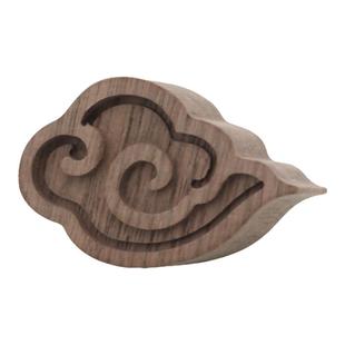 车载扩香木汽车出风口香薰香水胡桃木摆件车内自加精油自然散香器