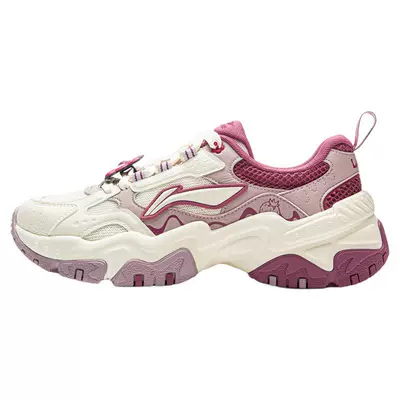 李宁红糖联名款复古运动休闲鞋