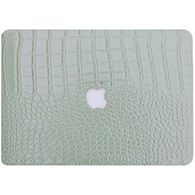 水绿鳄鱼纹笔记本电脑保护壳软套
