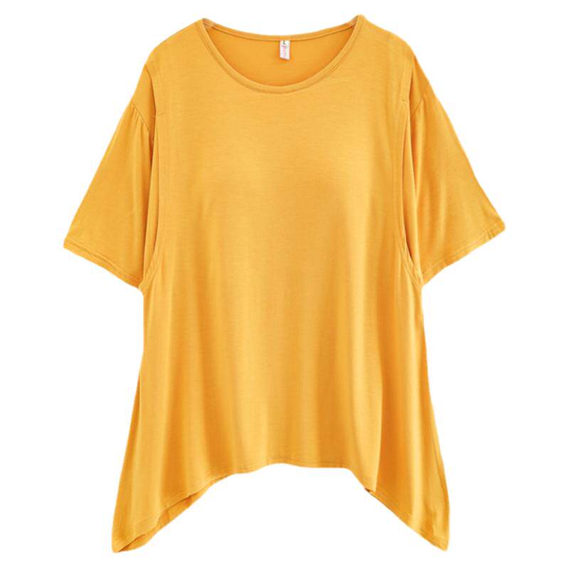 免穿文胸哺乳衣外出辣妈款夏季睡衣孕妇产后喂奶月子服莫代尔套装