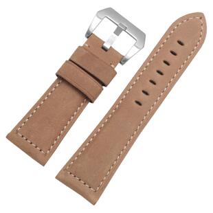 磨砂小牛皮表带20 22 24MM适配浪琴沛纳海精工卡西欧疯马真皮腕带