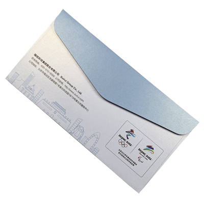 商务ins风铜版纸礼券信封套卡片