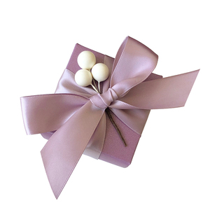 则礼 果实结婚喜糖盒紫色小号 欧式婚礼创意喜盒免折叠盒子空盒