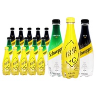 怡泉苏打水400ml*6/12瓶原味气泡水碳酸饮料柠檬味汽水可口可乐产