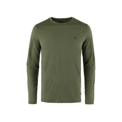 北极狐 50%羊毛混纺套头长袖T恤男士户外登山徒步保暖打底衫87194