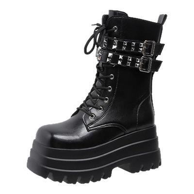 英伦风厚底新款增高马丁靴时装靴