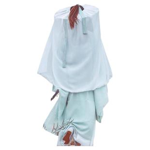 新款古装汉服斗笠帽子古风女侠客遮脸防晒面纱cosplay帷帽幕篱帽