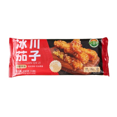 二分钱冰川茄子新鲜茄子裹粉油炸小吃230g酒店餐饮私房菜商用食材