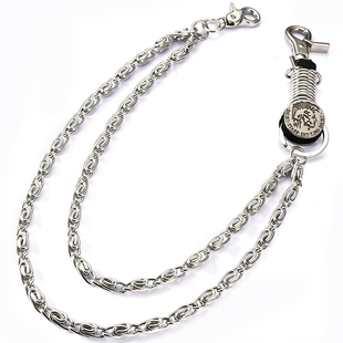 朋克金属链子配饰腰链男嘻哈百搭裤子挂链牛仔装饰双层粗链条裤链