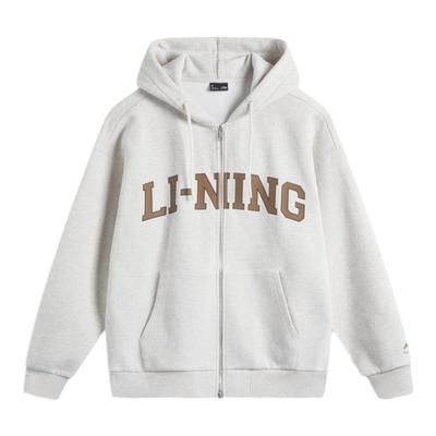 李宁正品男女复古保暖开衫卫衣