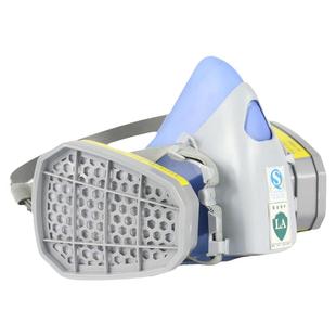 以勒防异味防毒口罩面罩硅胶防酸性气体7#半面具劳保用品9400A7#