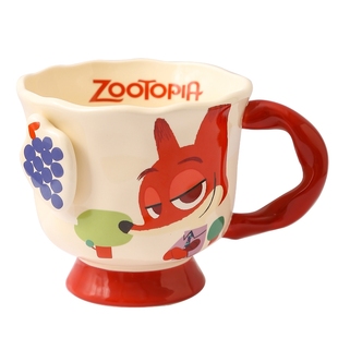 疯狂动物城陶瓷马克杯可爱情侣对杯高颜值家用水杯早餐咖啡杯子女