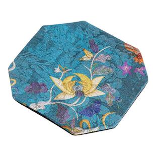 中式锦织提花茶杯垫布艺棉麻茶壶垫茶桌隔热香云纱小布垫茶道配件