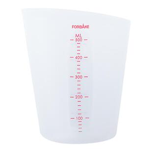 法焙客硅胶量杯500ml 计量杯硅胶量杯奶油称量工具带刻度带手柄