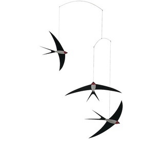 燕子动态挂饰 丹麦进口 Flensted Mobiles 平衡风铃艺术吊饰礼物