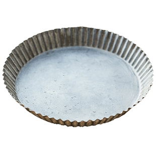 掬涵铁艺收纳铁盘花盆托盘果盘杂物盘花园收纳工具盘复古