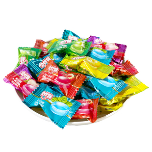 金丝猴果汁水晶糖混合水果味硬糖散装柠檬糖婚庆结婚喜糖果小零食