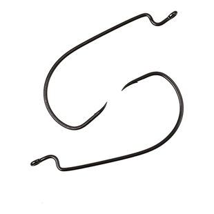 Rockycoast鳜刺05细条曲柄钩鹰嘴钩尖超滑黑镍涂层根钓路亚鳜鱼钩