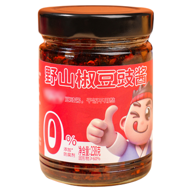 野山椒豆豉酱香辣农家辣椒酱