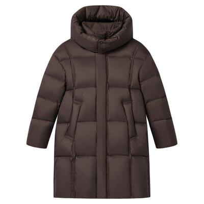 【泡芙亲子款】25新款波司登儿童羽绒服女童长款大童加厚保暖防寒