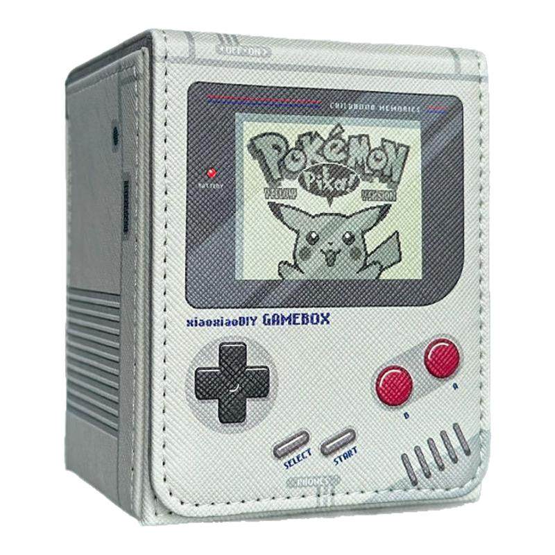 PTCG卡牌收纳盒自制DIY GAMEBOY复古砖头游戏机宝可梦 笑笑回来喽