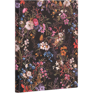 现货paperblanks笔记本子威廉基尔本银莲花之绽放奢华精美记事本