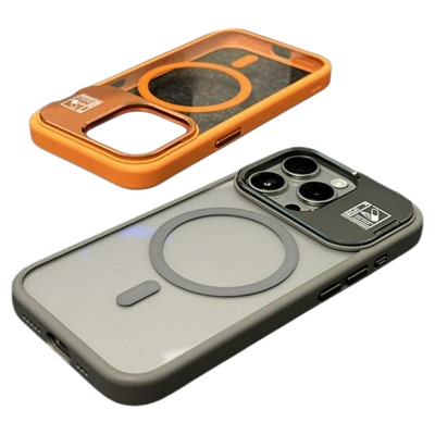 17pm金属镜头支架磁吸硅胶透明壳