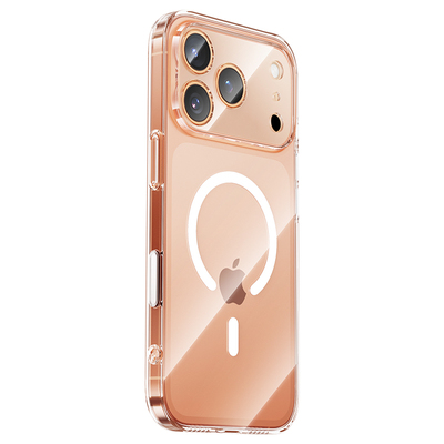 iPhone17系列自带按键水晶磁吸壳