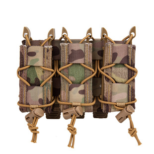 虎式短款9mm弹匣快拔套MOLLE战术双联/三联弹匣包小工具收纳腰包