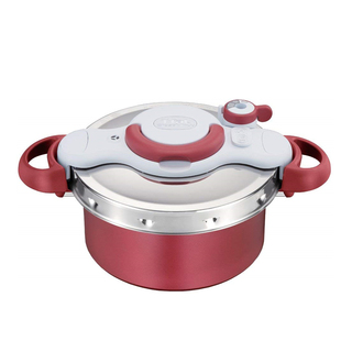 日本T-fal特福Tefal宝石红色高压锅IH压力锅电磁炉燃气通用烹调锅
